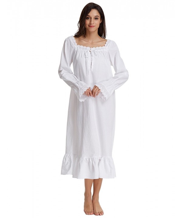 white cotton victorian nightgown