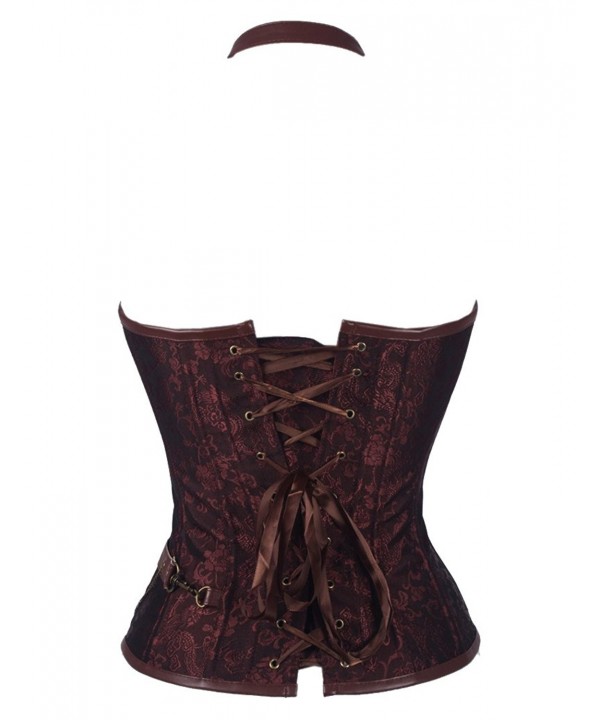 Steampunk Gothic Bustier Vintage Retro Tops Bustier Corset With Chains ...