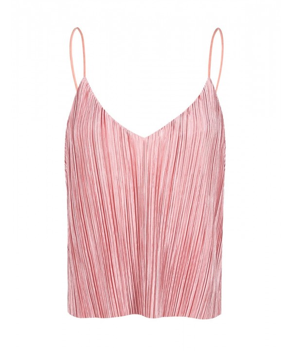 Womens Striped Spaghetti Straps V Neck Ruched Backless Sexy Club Vest ...
