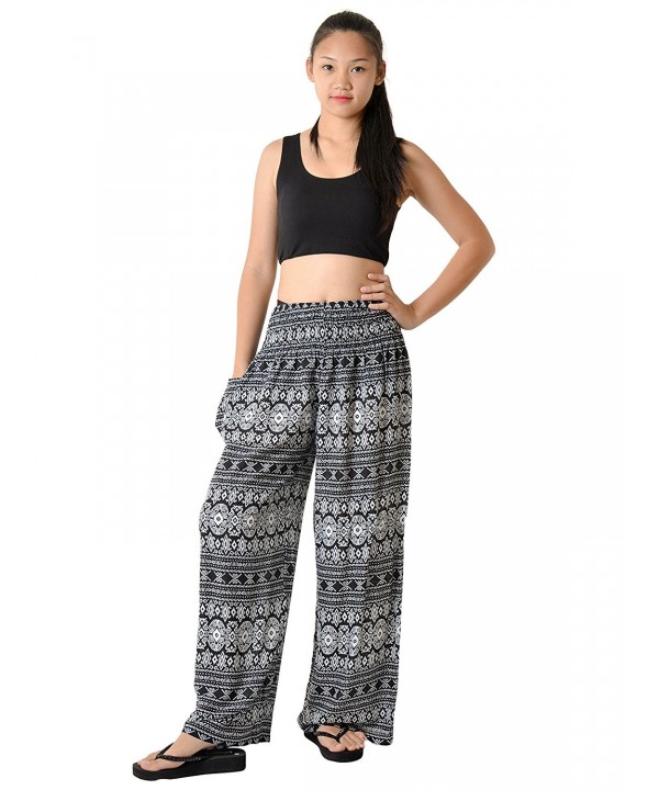 Women's Aztec Tribal Design Yoga Wide Leg Harem Pants US Size 0-22 ...