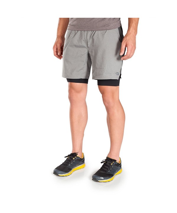Mens Running Shorts Compression - Black/Charcoal - CL18CD9GSG7