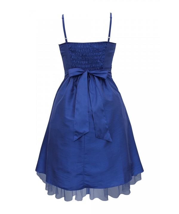Lola' Satin Clarity Bow Dress - Blue - CX1196BFKW9