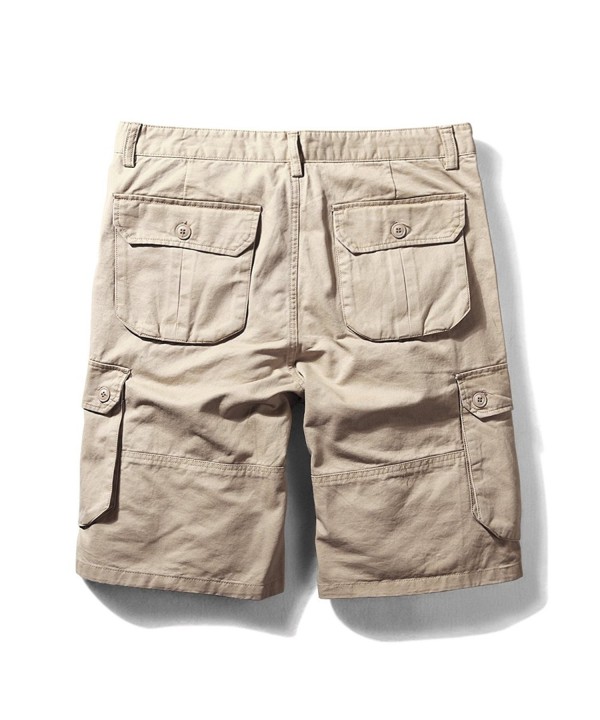 Men's Classic Loose Fit Twill Cargo Shorts - Khaki - CP183RDI3S6