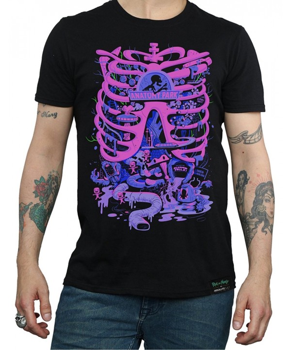 Men's Rick and Morty Anatomy Park T-Shirt - Black - CT18890OLKT