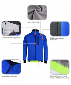 Mens Winter Cycling Jacket Reflective Water Resistant - Fluorescent ...