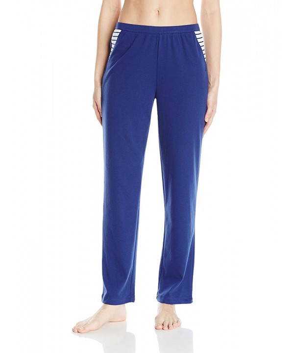 Women's Stripe Long Pant - Royal Blue - CB12O8UNE0I