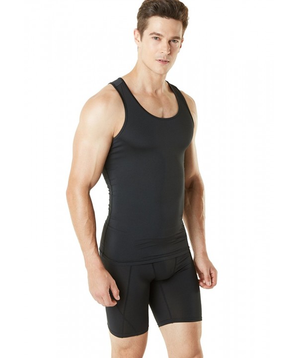 Men's Sleeveless Muscle Tank Top Cool Dry Compression Baselayer MUN04 ...