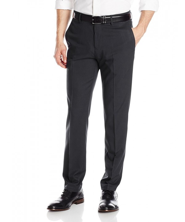 Men's Tall Repreve Eclo Stretch Herringbone-Stripe Dress Pant - Black ...
