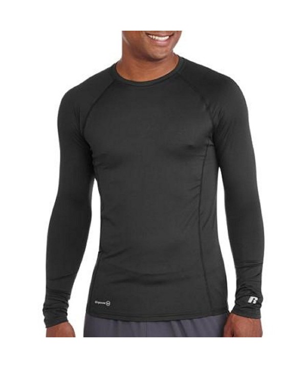 Russell Men's Performance Active Baselayer Thermal Crew Top - Black ...