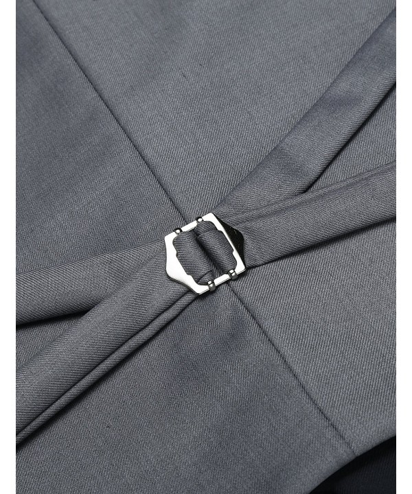 Men's Slim Fit Vest Layering Formal Business Wedding Waistcoat Skinny ...