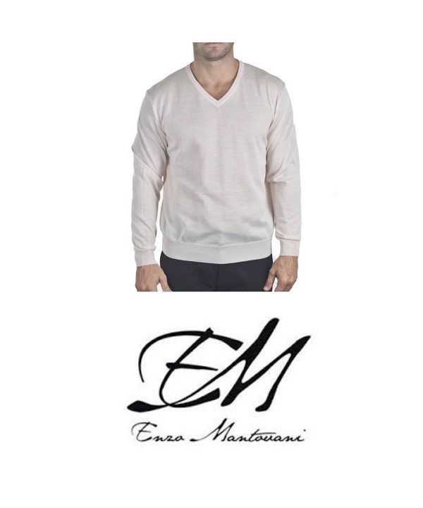 Enzo Mantovani Merino V Neck Sweater