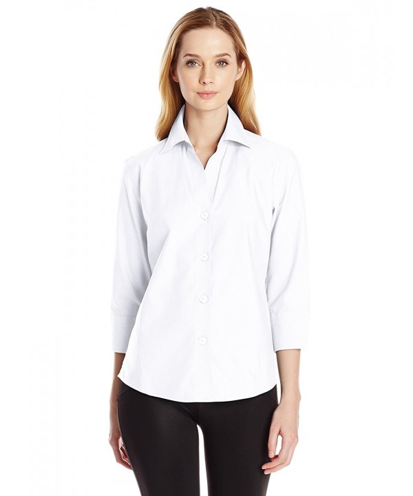 Women's Non-Iron Essential Paige Shirt - White - CX11MUJP1HD