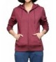 Classic Fleece Hoodie Sweatshirt Burgundy